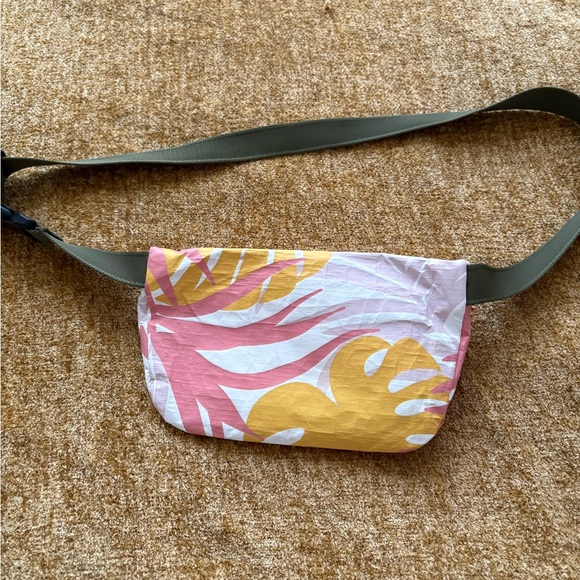 ALOHA Collection Pink and Yellow Crossbody or Belt Bag - Picture 2 of 3